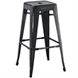 Modway Promenade Modern Aluminum Bistro Bar Stool in Brown
