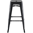Modway Promenade Modern Aluminum Bistro Bar Stool in Brown