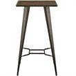 Modway Direct Modern Style Steel Metal Bar Table in Brown Finish