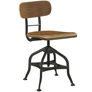 Modway Mark Adjustable Bar Stool in Brown