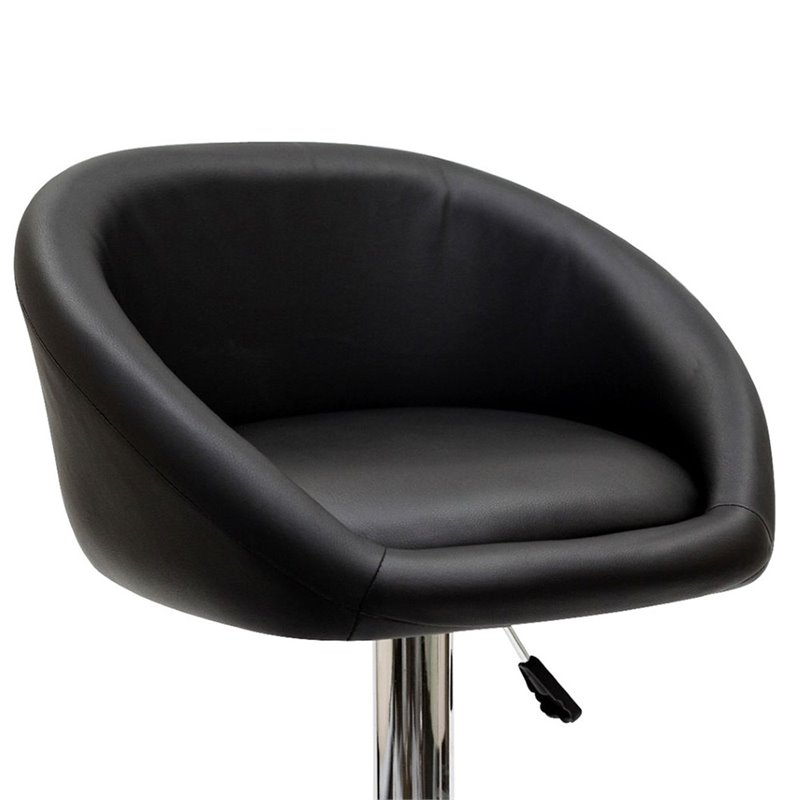 Marshmallow Bar Stool in Black