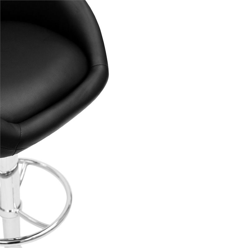 Marshmallow Bar Stool in Black