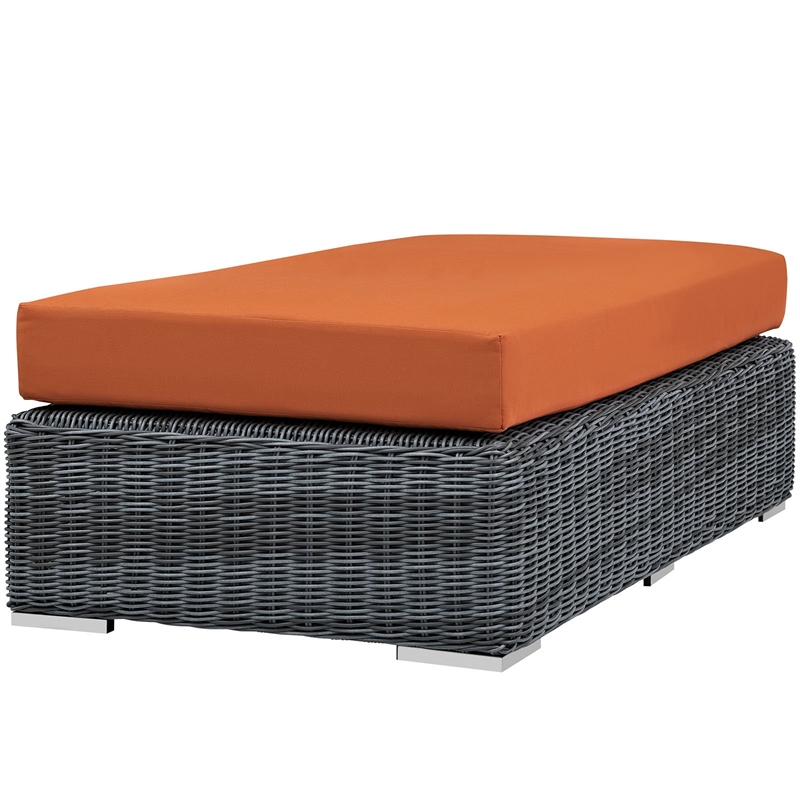 Modway Summon Patio Ottoman in Canvas Tuscan