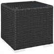 Modway Sojourn 8-Piece Aluminum and Rattan Patio Sectional Set in Canvas/Beige
