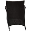 Modway Convene Aluminum and Rattan Patio Dining Armchair in Espresso/Turquoise