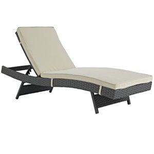 modway sojourn adjustable patio chaise lounge 1