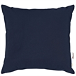 Modway Summon 2-Piece Modern Fabric Outdoor Patio Pillow Set in Navy