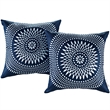 Modway Modern Polyester Fabric Outdoor Patio Single Pillow in Cartouche