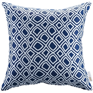 Modway Modern Polyester Fabric Outdoor Patio Single Pillow in Cartouche