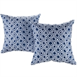 Modway Modern Polyester Fabric Outdoor Patio Single Pillow in Cartouche