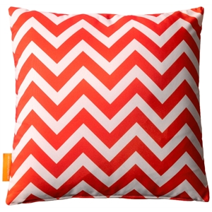 Modway Modern Polyester Fabric Outdoor Patio Single Pillow in Chevron