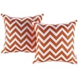 Modway Modern Polyester Fabric Outdoor Patio Single Pillow in Chevron