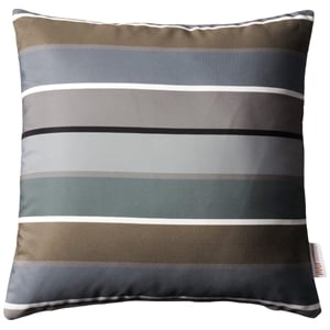 Modway Modern Polyester Fabric Outdoor Patio Single Pillow in Stripe