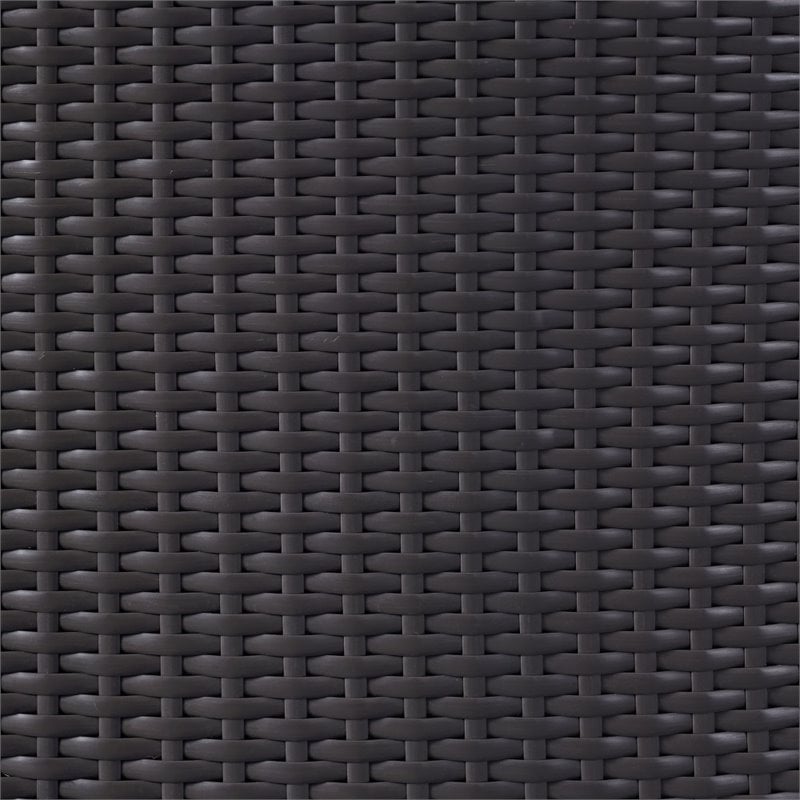 Modway Convene 4-Piece Aluminum Rattan Patio Dining Chairs in Espresso/Peridot