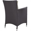 Modway Convene 11-Piece Rattan Aluminum Patio Dining Set in Espresso/Beige