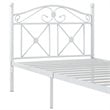 Modway Cottage Modern Style Solidly Welded Iron Twin Bed in White