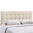 Modway Lily Queen Upholstered Polyester Fabric Headboard in Ivory