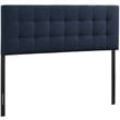 Modway Lily Queen Upholstered Polyester Fabric Headboard in Navy