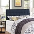 Modway Lily Queen Upholstered Polyester Fabric Headboard in Navy