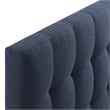 Modway Lily Queen Upholstered Polyester Fabric Headboard in Navy