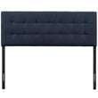 Modway Lily Queen Upholstered Polyester Fabric Headboard in Navy
