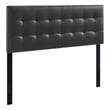 Modway Lily Queen Upholstered Faux Leather and Wood Headboard in Black