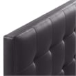 Modway Lily Queen Upholstered Faux Leather and Wood Headboard in Brown
