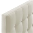 Modway Lily King Upholstered Polyester Fabric Headboard in Ivory