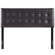 Modway Lily King Upholstered Faux Leather and Wood Headboard in Brown