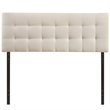 Modway Lily Full Upholstered Polyester Fabric Headboard in Ivory