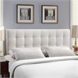 Modway Lily Full Upholstered Faux Leather and Wood Headboard in White