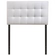Modway Lily Twin Upholstered Faux Leather and Wood Headboard in White
