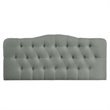 Modway Annabel Queen Upholstered Polyester Fabric Headboard in Gray