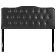 Modway Annabel Queen Upholstered Vinyl and Wood Headboard in Black