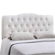 Modway Annabel Queen Upholstered Vinyl and Wood Headboard in White