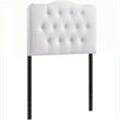 Modway Annabel Twin Upholstered Vinyl and Wood Headboard in White