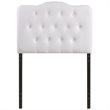 Modway Annabel Twin Upholstered Vinyl and Wood Headboard in White