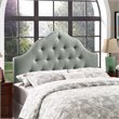 Modway Sovereign King Upholstered Polyester Fabric Headboard in Gray