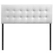 Modway Emily Full Upholstered Faux Leather and Wood Headboard in White