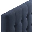 Modway Emily King Upholstered Polyester Fabric Headboard in Navy