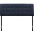 Modway Emily King Upholstered Polyester Fabric Headboard in Navy