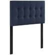 Modway Emily Twin Upholstered Polyester Fabric Headboard in Navy