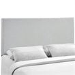 Modway Region Queen Upholstered Linen Fabric Headboard in Sky Gray