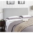 Modway Region Queen Upholstered Linen Fabric Headboard in Sky Gray