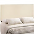 Modway Region King Upholstered Linen Fabric Headboard in Ivory