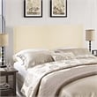 Modway Region King Upholstered Linen Fabric Headboard in Ivory