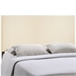 Modway Region King Upholstered Linen Fabric Headboard in Ivory