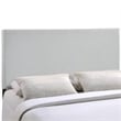Modway Region Full Upholstered Linen Fabric Headboard in Sky Gray