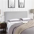 Modway Region Full Upholstered Linen Fabric Headboard in Sky Gray