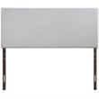 Modway Region Full Upholstered Linen Fabric Headboard in Sky Gray